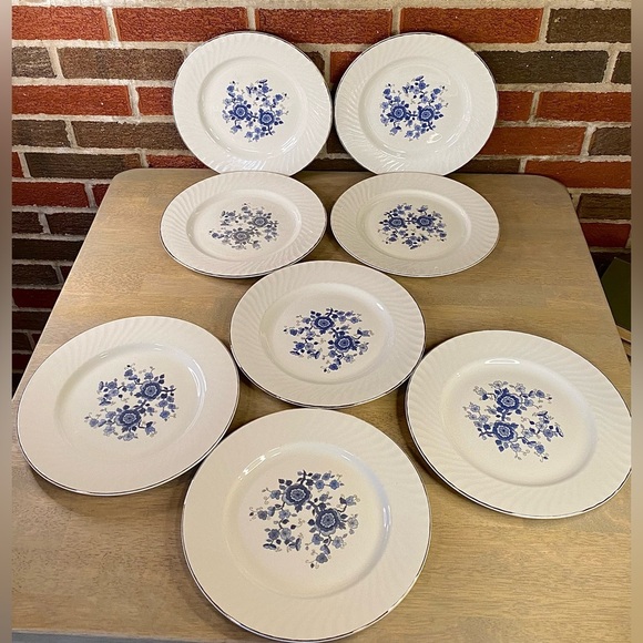 Royal Blue Ironstone Enoch Wedgwood (Tunstall)‎ LTD 10"  Dinner Plate - Picture 1 of 16